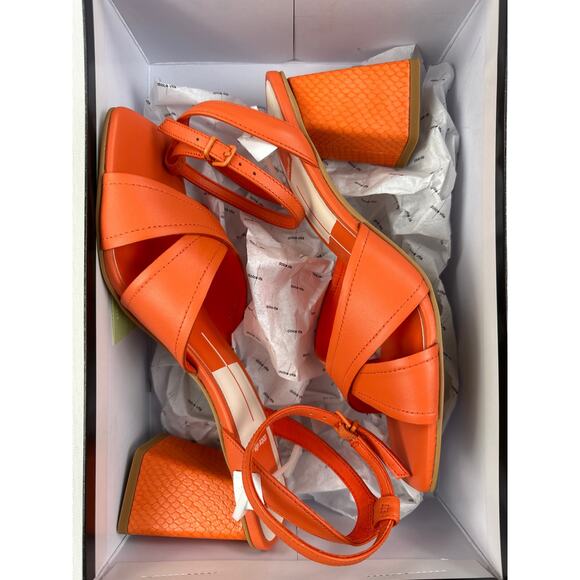 Dolce Vita - Tiki Sandal Heel in Orange - Picture 1 of 7